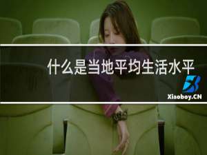 什么是当地平均生活水平