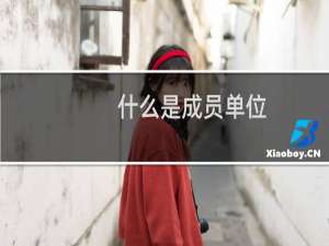 什么是成员单位