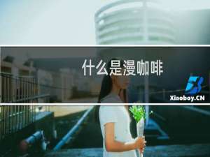 什么是漫咖啡