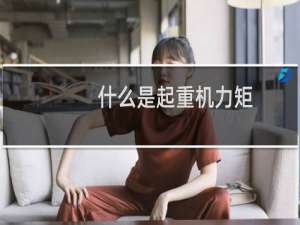 什么是起重机力矩