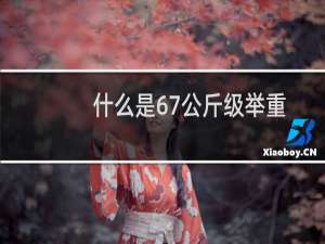 什么是67公斤级举重
