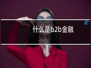 什么是b2b金融