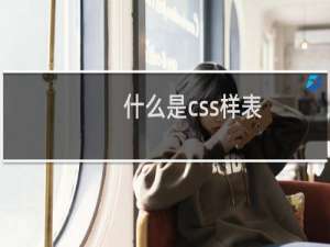 什么是css样表