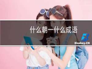 什么朝一什么成语