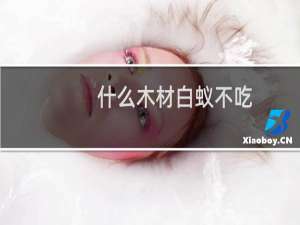 什么木材白蚁不吃