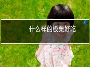 什么样的板栗好吃