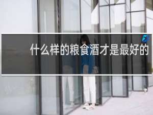 什么样的粮食酒才是最好的