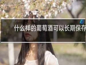 什么样的葡萄酒可以长期保存