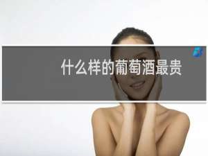 什么样的葡萄酒最贵