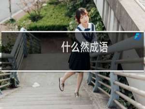 什么然成语