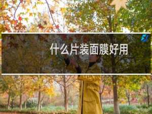 什么片装面膜好用