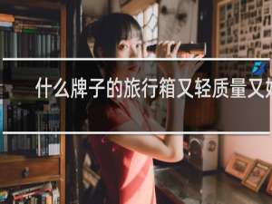 什么牌子的旅行箱又轻质量又好