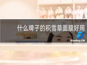 什么牌子的积雪草面膜好用