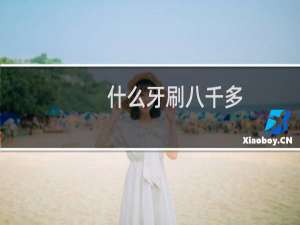 什么牙刷八千多