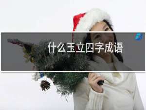 什么玉立四字成语
