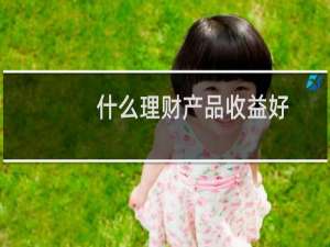 什么理财产品收益好