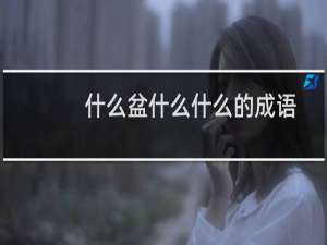 什么盆什么什么的成语