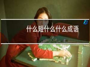 什么短什么什么成语