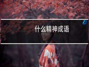 什么精神成语
