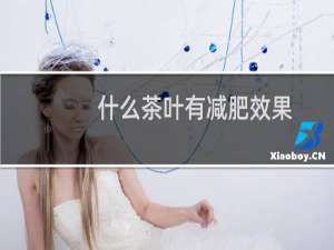 什么茶叶有减肥效果