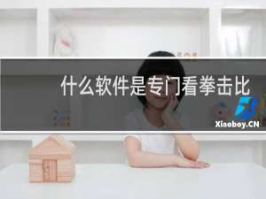 什么软件是专门看拳击比赛的