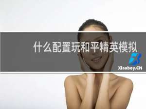什么配置玩和平精英模拟器不卡
