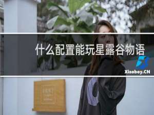 什么配置能玩星露谷物语