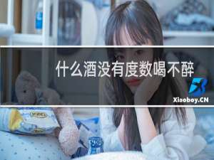 什么酒没有度数喝不醉