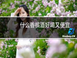 什么香槟酒好喝又便宜