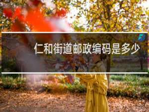 仁和街道邮政编码是多少