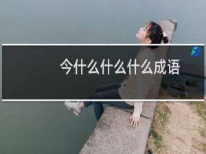 今什么什么什么成语