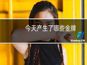 今天产生了哪些金牌