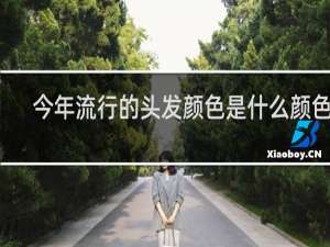 今年流行的头发颜色是什么颜色男