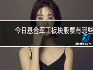 今日基金军工板块股票有哪些