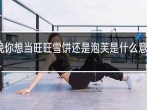今晚你想当旺旺雪饼还是泡芙是什么意思什么梗