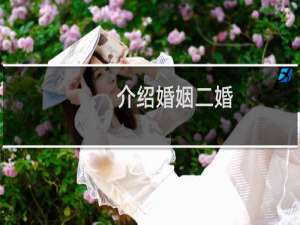 介绍婚姻二婚