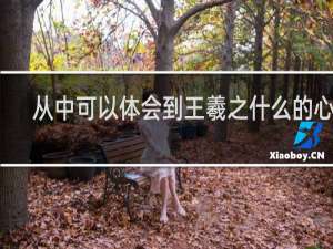 从中可以体会到王羲之什么的心理