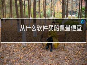 从什么软件买船票最便宜