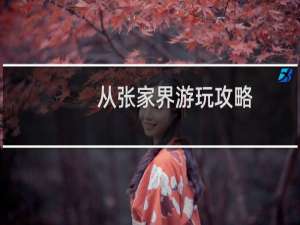 从张家界游玩攻略