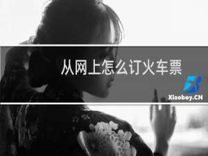 从网上怎么订火车票