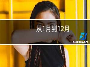 从1月到12月