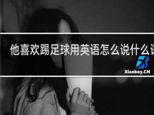 他喜欢踢足球用英语怎么说什么语法
