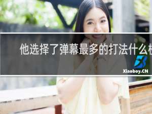 他选择了弹幕最多的打法什么梗
