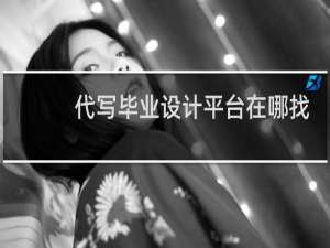 代写毕业设计平台在哪找