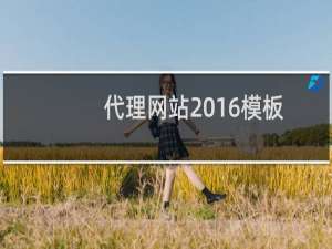 代理网站2016模板出错