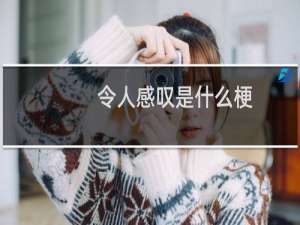 令人感叹是什么梗