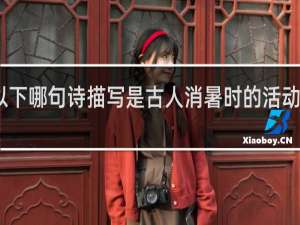 以下哪句诗描写是古人消暑时的活动什么梗