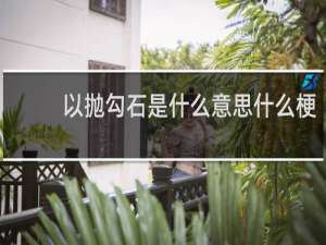 以抛勾石是什么意思什么梗