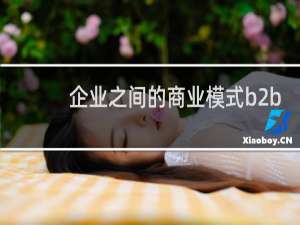 企业之间的商业模式b2b