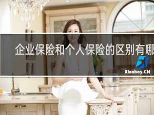 企业保险和个人保险的区别有哪些